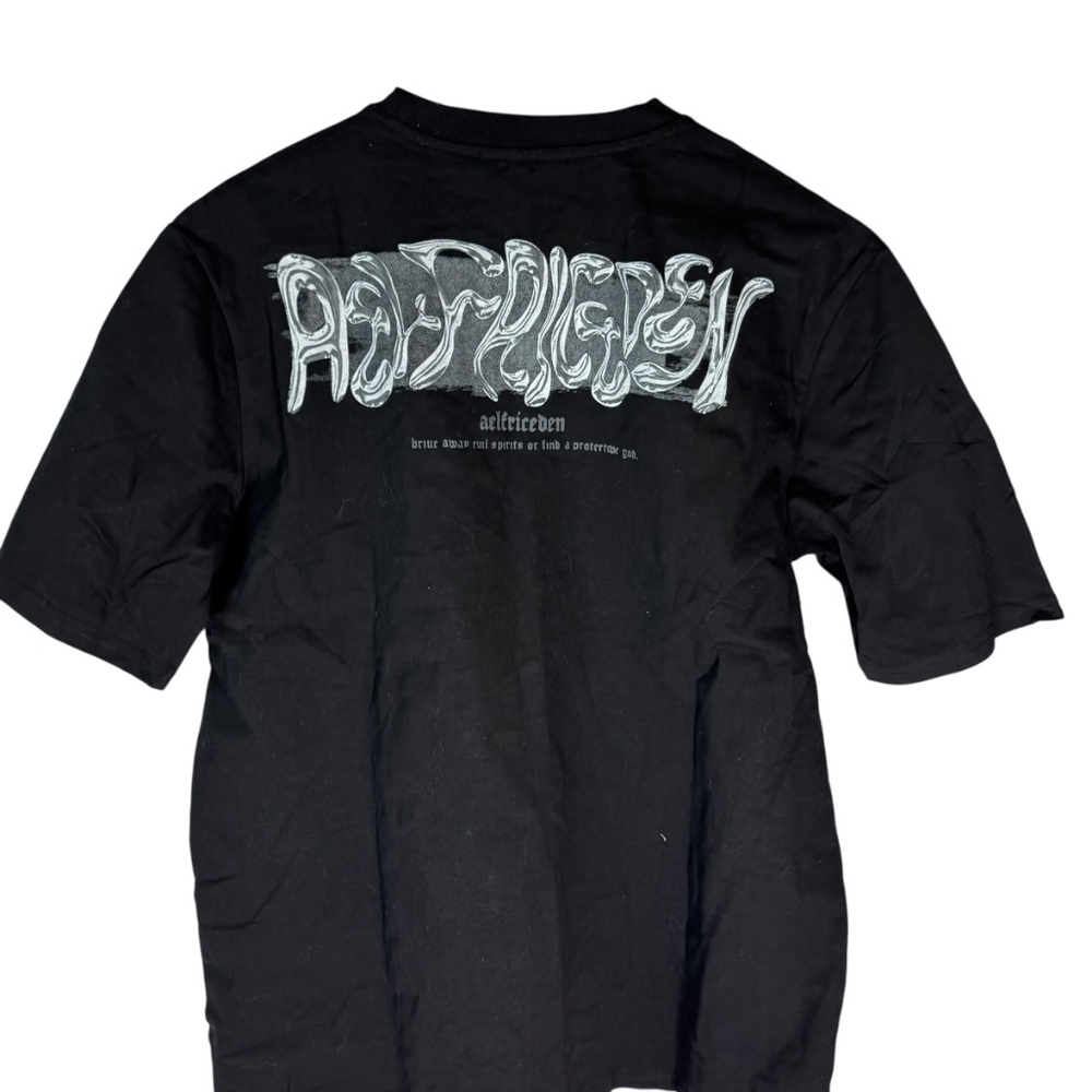 Aelfric Eden NWT Black/White/Gray Urban Graphic Tee‎ Sz L - Picture 2 of 13